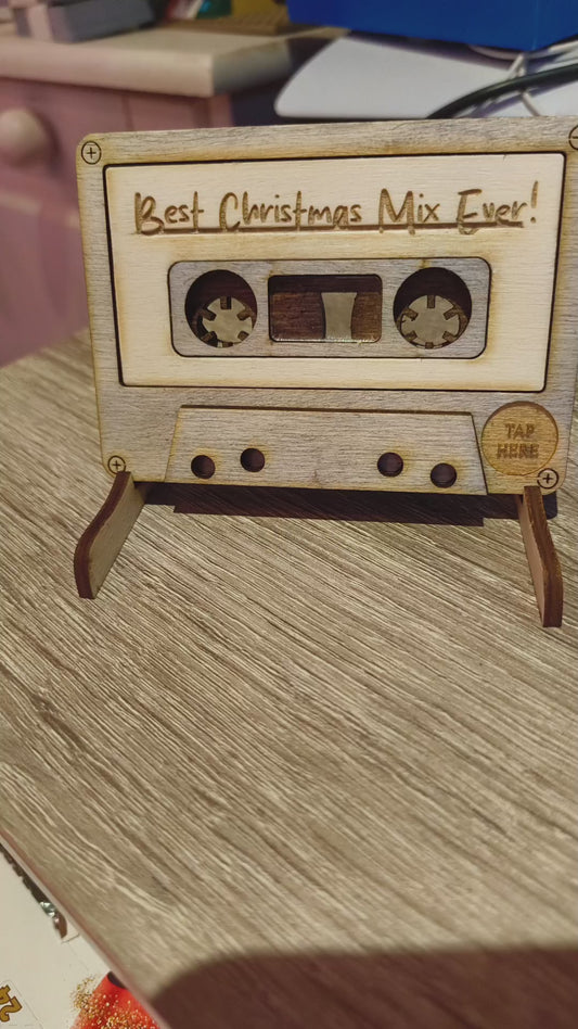 Wooden Cassette Tape